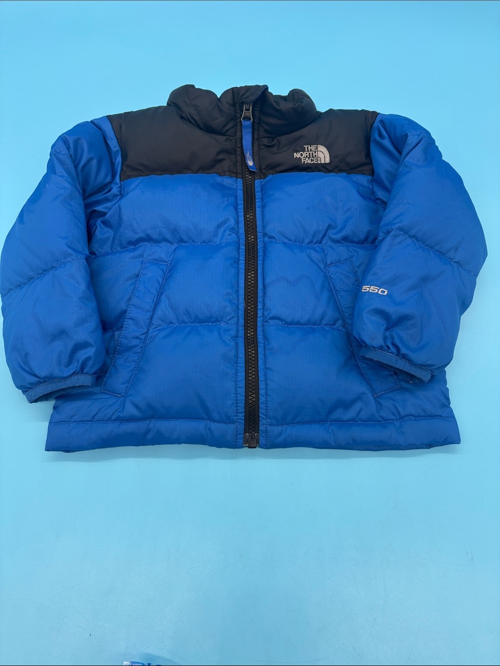 The North Face Retro Down Puffer Jacket -Blue/Black